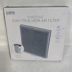 (1) Pure Enrichment Genuine 3-in-1 True HEPA Replacement Filter for PureZone New